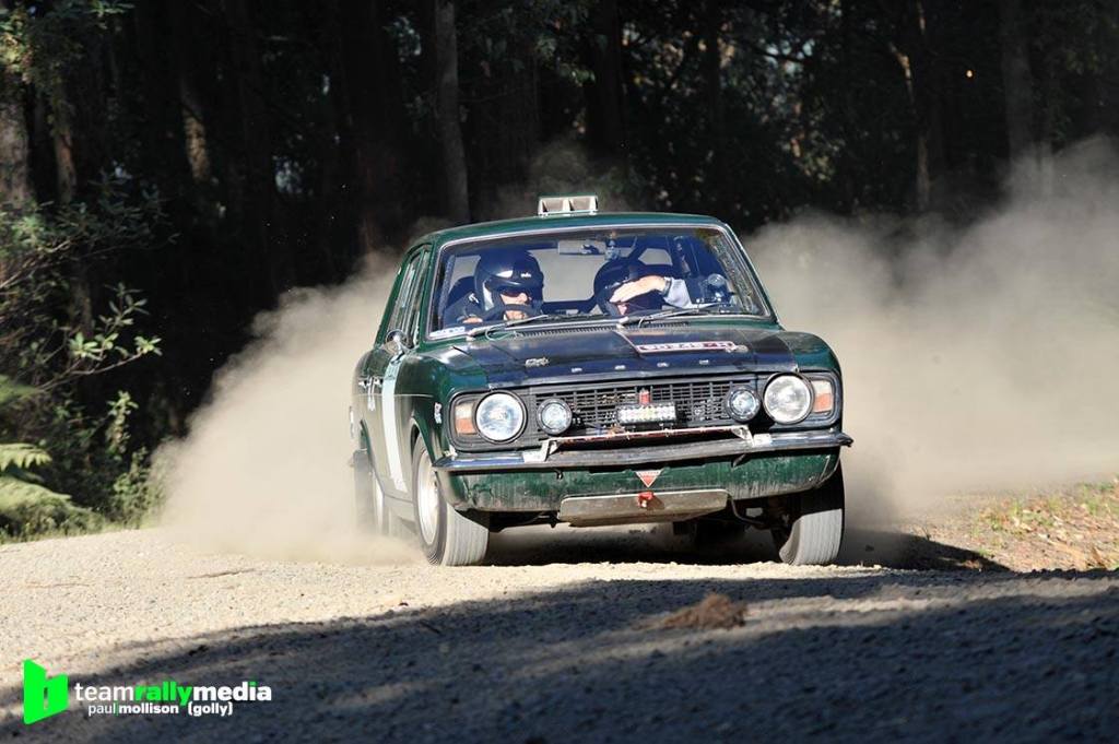 Shane Walters and Brian Knights in the 2019 George Woods Rally